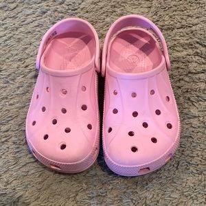 Girls sz 1 pink Crocs